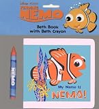 Click for larger image of My Name is Nemo! Finding Nemo Bath Book with Crayon