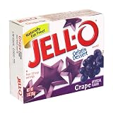 Jell-O Gelatin Dessert, Grape, 3-Ounce Boxes (Pack of 24)