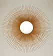 Ashton Sutton BM0488-1 Mirror with Gold Sunburst