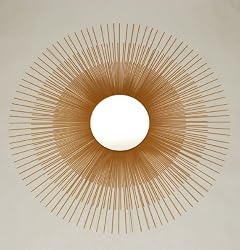 Ashton Sutton BM0488-1 Mirror with Gold Sunburst