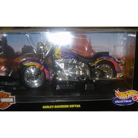1/18 Scale Hot Wheels Collectible: Harley-Davidson Motorcycle