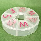 Hello Kitty Medicine Pill Storage Box Case Pillbox