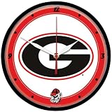 NCAA Georgia Bulldogs Round Clock