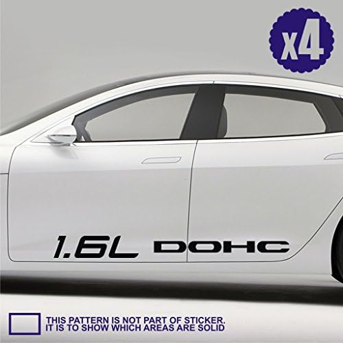 4x engine size side body sticker decal rc car toys remote control die cast 1.6l dohc on road racing touring adventure drift race drag monster speed fast