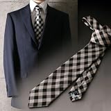 【ポールスミス】ネクタイ 2011秋冬モデル PAUL SMITH PLS-010 ブラック/ベージュチェック