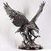 Pewter Eagle Statue (Free Shipping)
