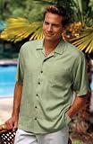 Port Authority Palm Tree Jacquard Camp Shirt