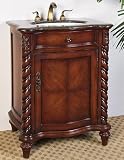 26 Wooden Sink Chest (Chestnut Brown) (35H x 26W x 20D)