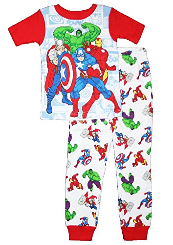 Marvel Avengers Little Boys Toddler Cotton Pajama Set