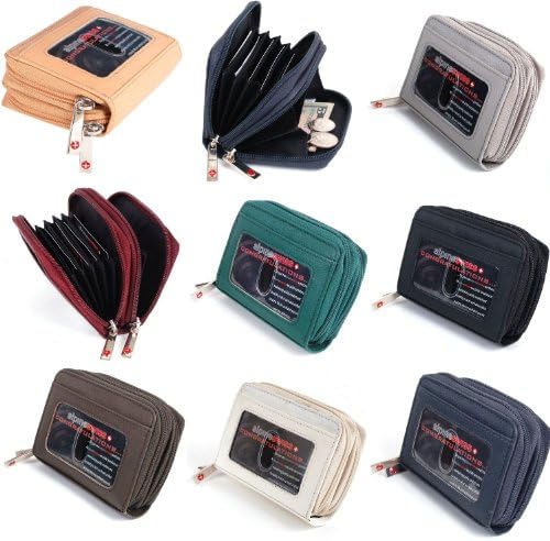 Womens Leather Mini Wallet ID Credit Cards Cash Coin Holder Case Organizer Purse