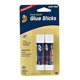 Duck 10-Gram Easy Stick Glue Stick, 2-Pack #00-24136