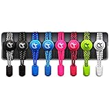 Phoenix Fit UK No Tie Elastic Lace System with Lock- Easy to install in a range of colours. Great for runners, children, older generation & active lifestyles - 1 Pair