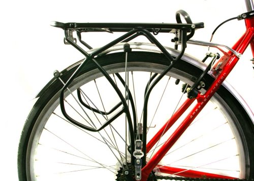 Trans-X Adjustable 4 point Black Alloy Pannier Rack