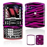 Hot Pink and Black Zebra Animal Skin Design Snap-On Cover Hard Case Cell Ph ....