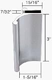 C.R. LAURENCE M6142 CRL Satin Anodized Tub Enclosure and Sliding Shower Door Pull Handle