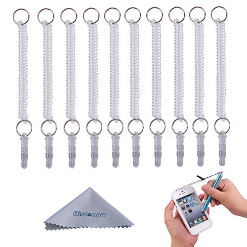 Stylus tether, wisdompro 10 pack of detachable elastic coil tethe…