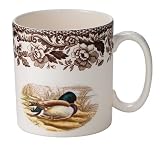 Spode Woodland Game Birds 9-Ounce Mug, Mallard and Wood Duck