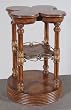 Pen Shell Accent Table 16" Inlaid Wood Iron Side New