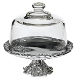 Arthur Court Grape 8-Inch Footed Plate with Glass Dome