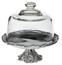 Arthur Court Grape 8-Inch Footed Plate with Glass Dome