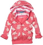 Hatley Girls 2-6x Spring Song Zip Up Hoodie,Pink,4