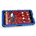 MAXX Case, iThrough Stand Function Dual-layer TPU & Plastic Protection Cover Carrying Case for Motorola Droid MAXX XT1080M (Blue-)
