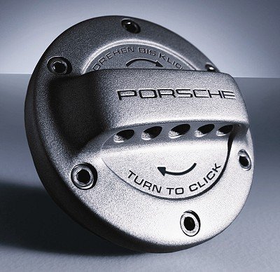 Porsche Aluminum Look Fuel Cap