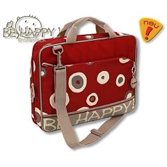 BE HAPPY BY STEINBECK NOTEBOOKTASCHE PUNKTE ROT 89514-4 TASCHE F�R NOTEBOOK LAPTOP LAPTOPTASCHE FRIEDRICH LEDERWAREN