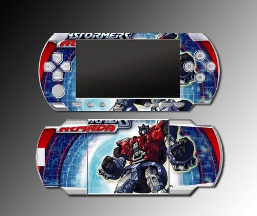 Transformers Optimus Prime Autobots Decepticons Movie Video Game Vinyl Decal Skin Protector Cover Kit for Sony PSP 1000 Playstation Portable