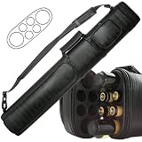 2 X 4 Hard Pool Cue Stick Carrying Case Black Billiard