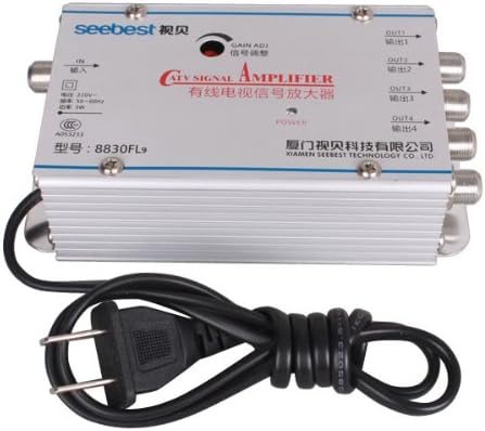 Nextrox® Shipping from USA HDTV Booster Cable TV Signal VHF Video Amplifier 4 Port