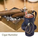 Cigar Humdior-Gold Bag design, Black color