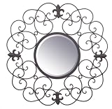 Caruso Scroll Iron Mirror