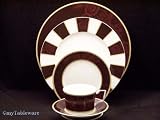 Noritake Mahogany Rose #4484 Eight 5 Pc Place Settings