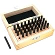 36 Number & Letter Punch Stamping 2.5mm Set & Wood Box
