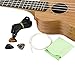 Artempo 2 Black Clip on Ukulele Straps with Adjustable Length, High Quality Nylon Straps, Fit all Ukulele Size, Plus 3 Thin Picks, 4 Additional Strings and a Cleaning Cloth