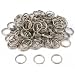 100 Split Ring Fishing Lure Keychain Nickel Plated 16mm