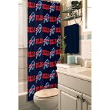 BUFFALO BILLS FABRIC SHOWER CURTAIN