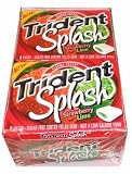 Trident Splash-Sugar Free Center Gum, 10-9 Packs Strawberry-Lime