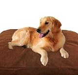 Jumbo XXXL Overstuffed The Largest Orthopedic Water Resist Suede Memory Mix Foam Dog Bed Pillow