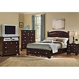 Oak River Storage Bedroom Set (Espresso) (Full) by Vaughan-Bassett