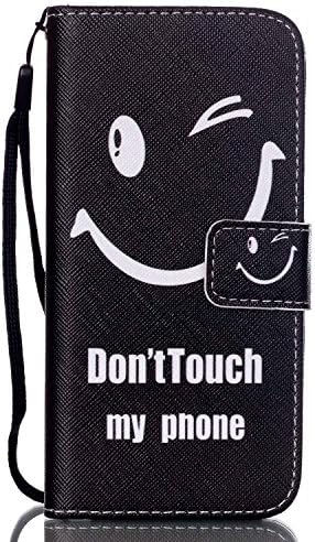 iPhone 5S Case, Durable Creative [Wrist Strap Design] [Kickstand] PU Leather [Build-in Wallet] Shock Absorption Flip Cover Skin For Apple iPhone 5/5S (Stylus included)