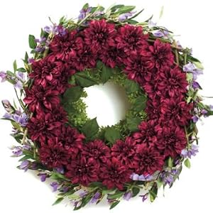 Dahlia Wreath - Grandin Road