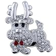 Christmas Puppy Brooch