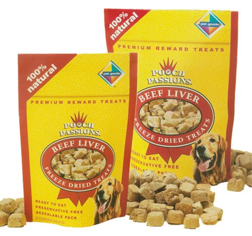 Pet Goods Pooch Passions Freeze-Dried Beef Liver Dog Treats, 21 Ounces