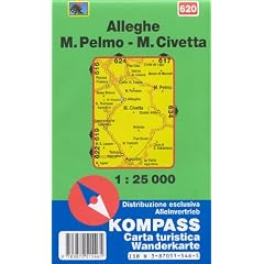 Kompass Karten, Alleghe, Monte Pelmo, Monte Civetta