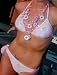 Designer Jax Couture Lacy Heartbreaker Pink Swimsuit Set - Triangle top and Lowrise Brazilian Bottom