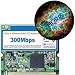 HQRP Wi-Fi 300Mbps Wireless Network Mini PCI Adapter with 3 Antenna Connectors plus HQRP Mousepad