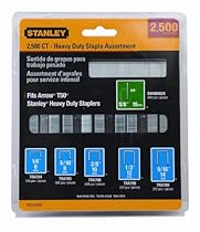 Stanley TRA700BN Heavy-Duty Staple & Brad Assortment, 2500-Pack
