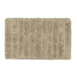 Shaw Living Duet Nylon 24-Inch by 40-Inch Bath Rug, Linen